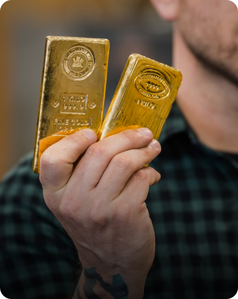 Two gold bullion bars image