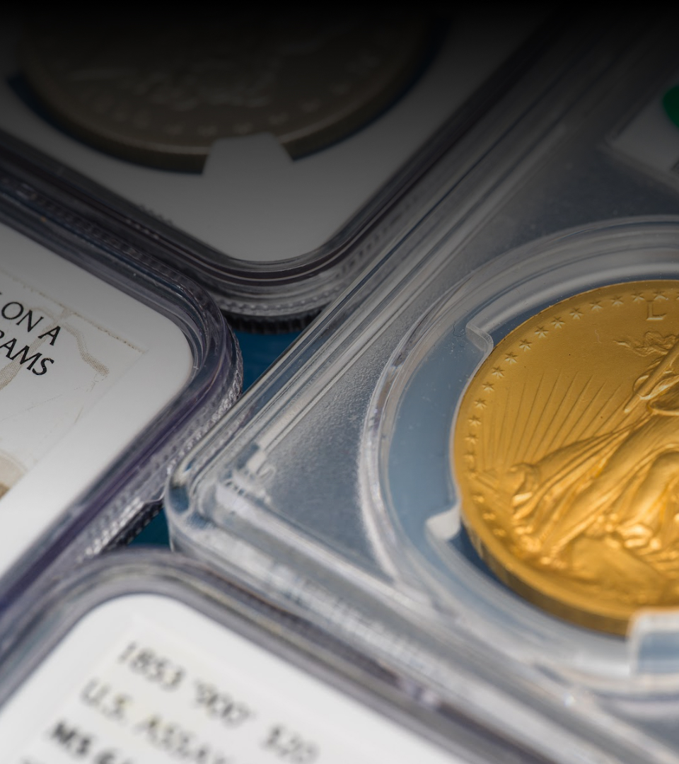 Gold and silver coins image