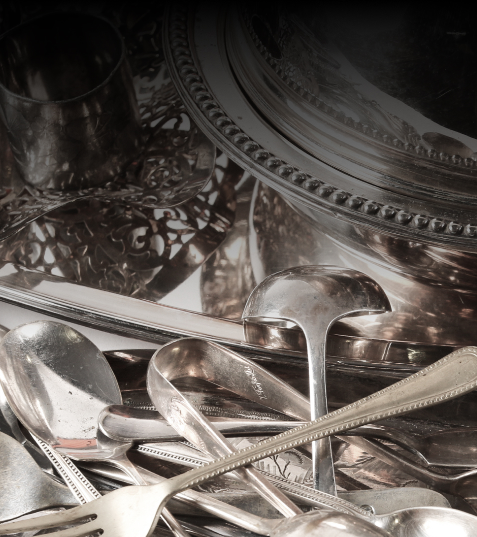 Sterling silver utensils image